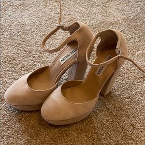 Worn once Steve Madden Suede Platform Heels